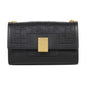 Stylish Balmain Shoulder Bag - Black Leather Embossed Flap, Must-Have! -   Shop Bags LLC 
