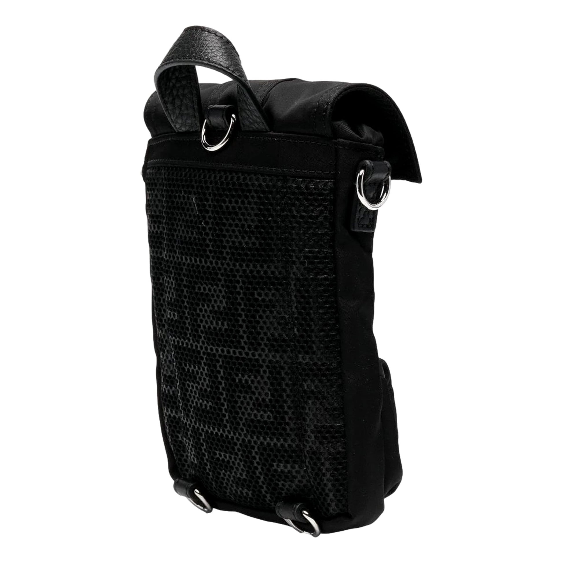 Stylish & Sustainable Small Fendi Backpack - Black Nylon Elegance -   Shop Bags 