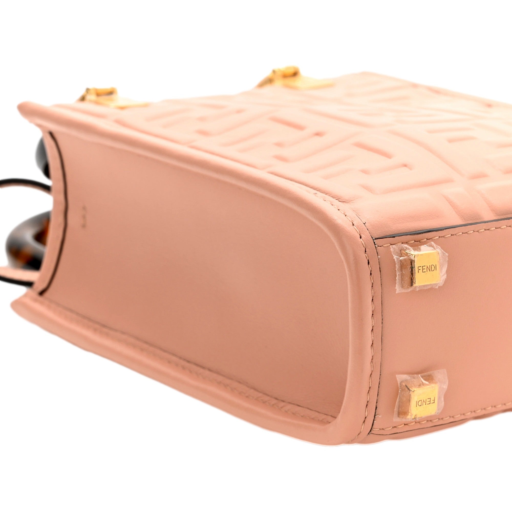 Fendi Mini Sunshine Shopper Tote - Baby Pink Leather Crossbody Bag