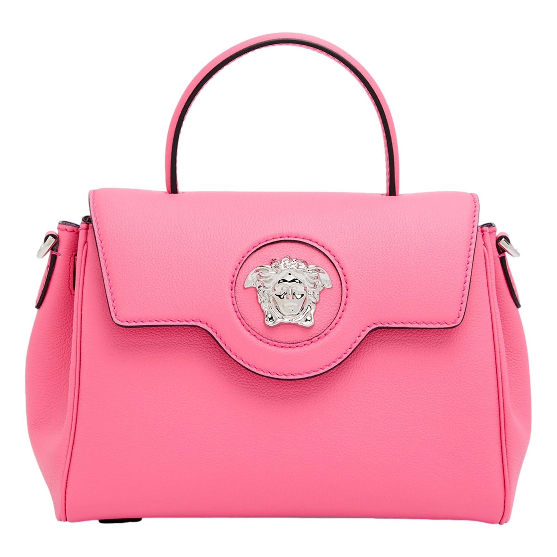 Top Handle Bag: Flamingo Pink Handbag - Versace Luxury Statement -   Shop Bags LLC 