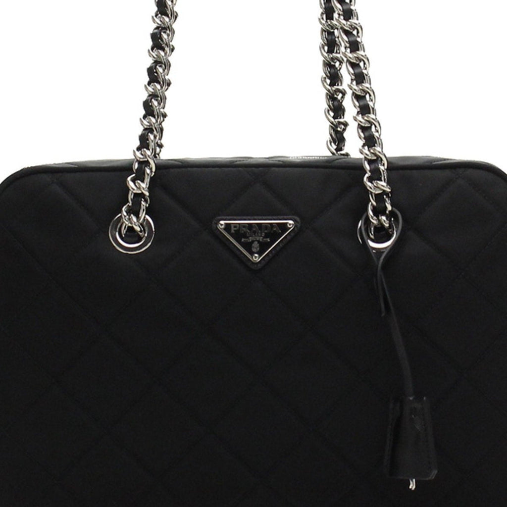Prada Quilted Black Nylon Shoulder Bag - Luxury & Security Combined