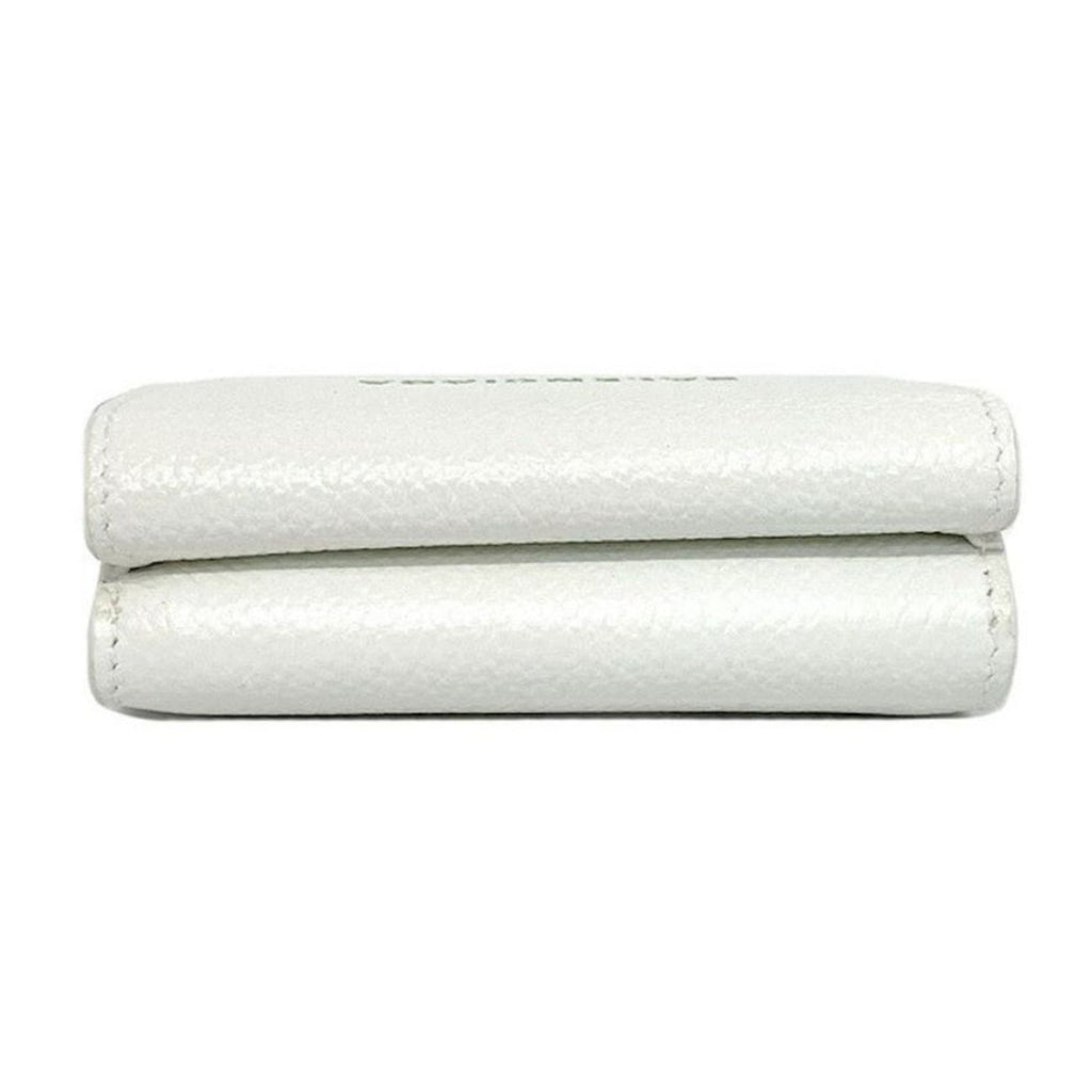 Balenciaga White Wallet - Leather Trifold Luxury Wallet for Style