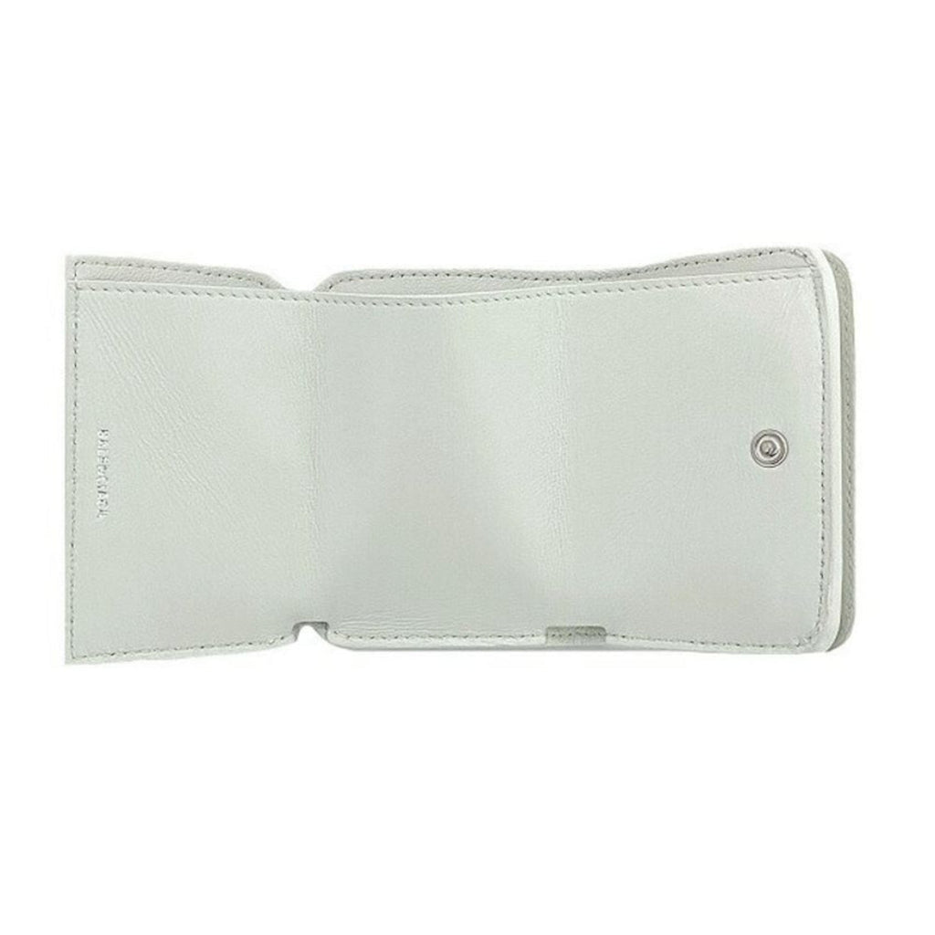 Balenciaga White Wallet - Leather Trifold Luxury Wallet for Style