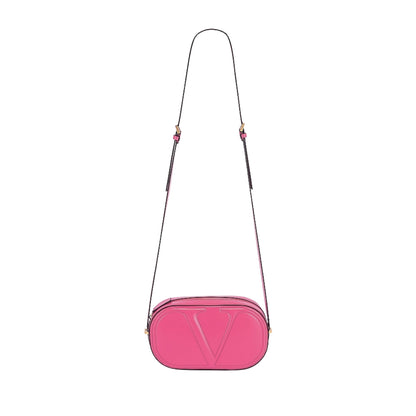 Valentino Garavani VLogo Walk Crossbody Bag - Elegant Pink Leather -   Shop Bags