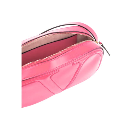 Valentino Garavani VLogo Walk Crossbody Bag - Elegant Pink Leather -   Shop Bags