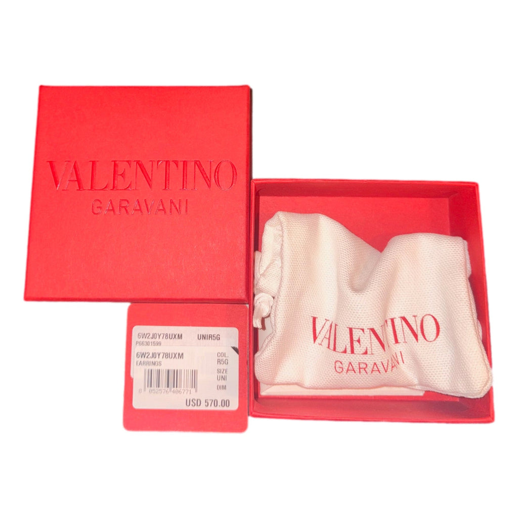 Valentino Gold Pearl Drop Earrings: Timeless Luxury & Elegance -   Shop Bags LLC