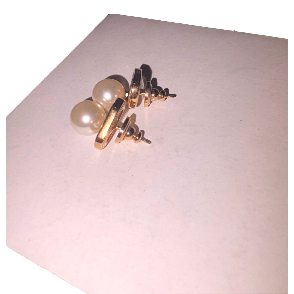 Valentino Gold Pearl Drop Earrings: Timeless Luxury & Elegance -   Shop Bags LLC