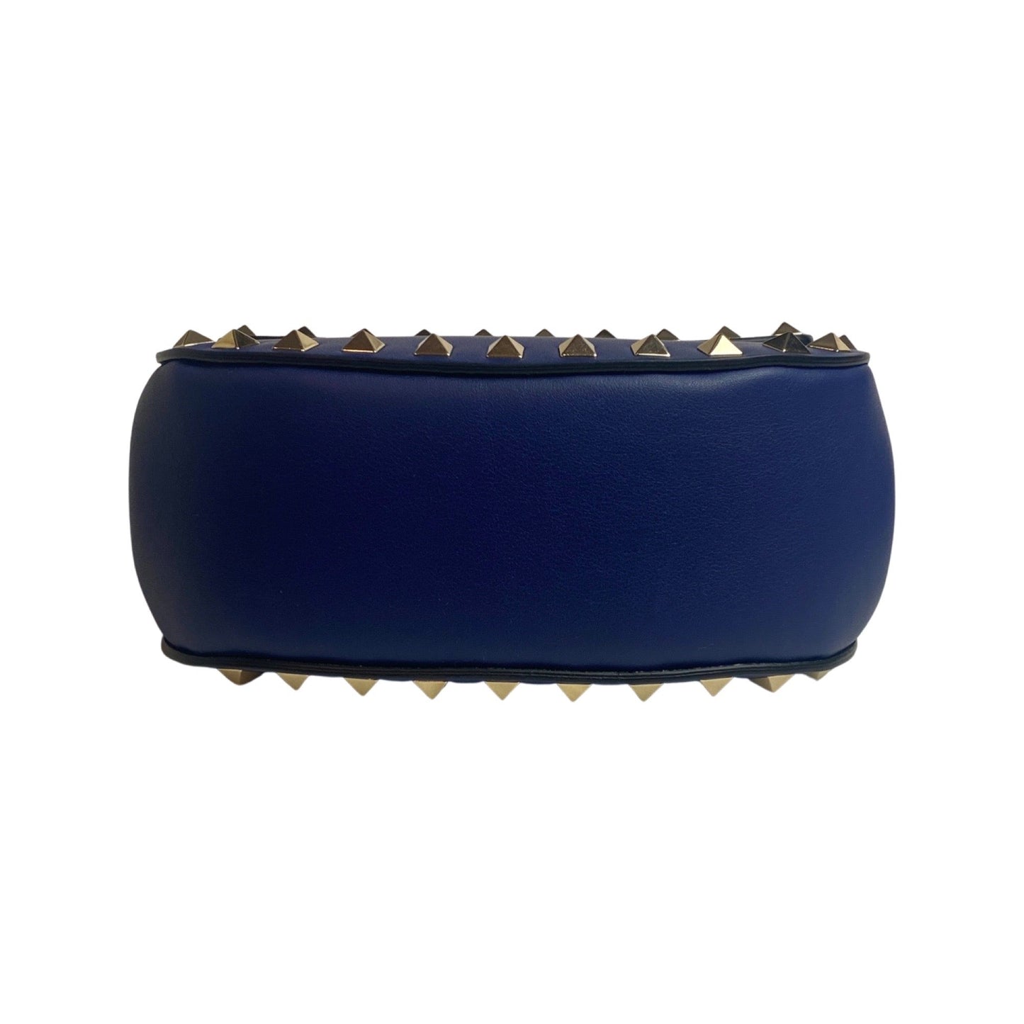 Valentino Rockstud Blue Leather Crossbody Bag - Chic & Compact Style -   Shop Bags LLC 