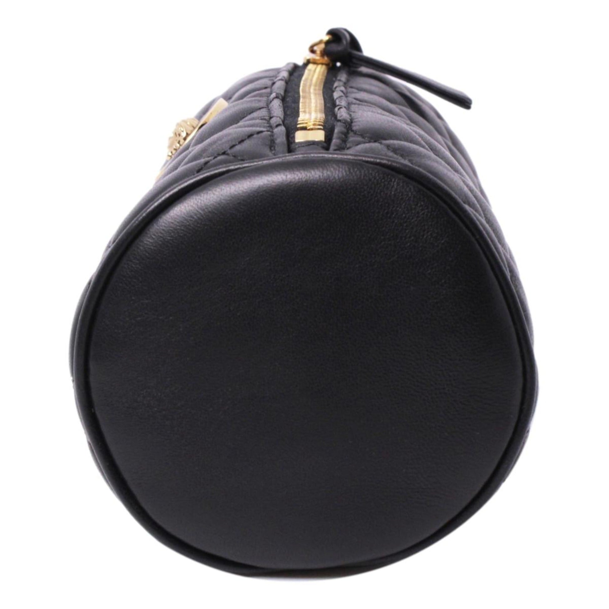 Versace Bag: Luxurious Black Cosmetic Bag with Medusa Emblem - Shop -   Shop Bags LLC 