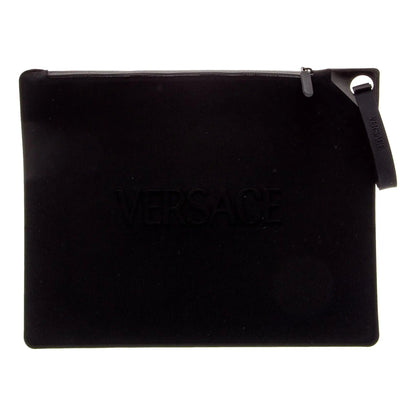 Versace Black Nylon Portfolio Pouch – Sleek Wristlet Essentials