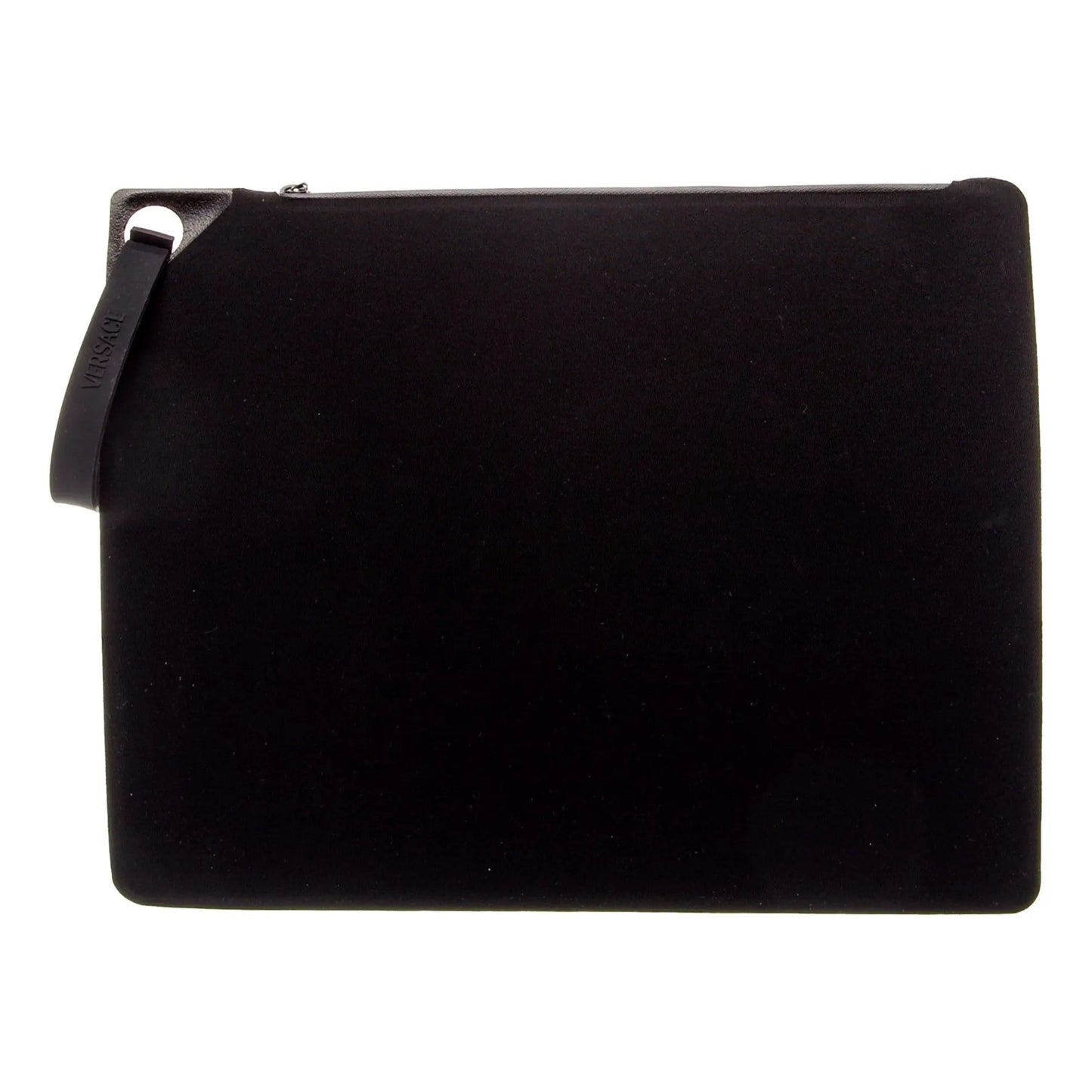 Versace Black Nylon Portfolio Pouch – Sleek Wristlet Essentials -   Shop Bags LLC