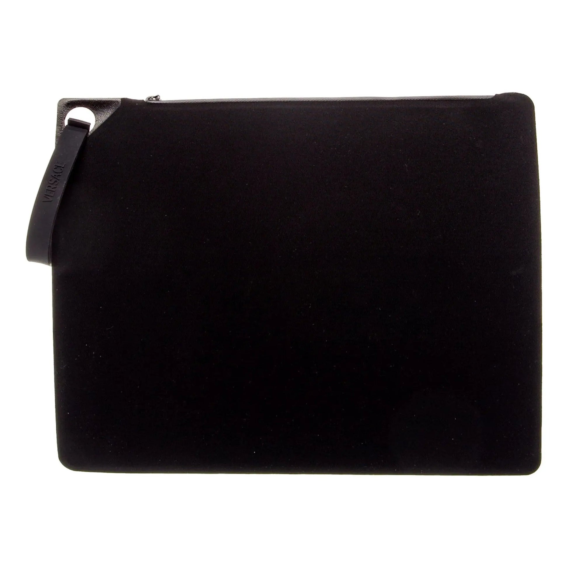 Versace Black Nylon Portfolio Pouch – Sleek Wristlet Essentials -   Shop Bags LLC