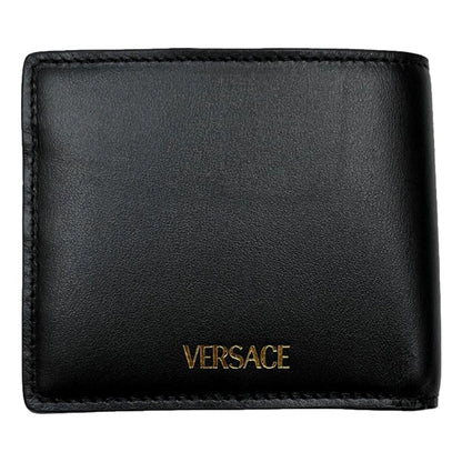 Versace La Medusa Black Calfskin Leather Bifold Wallet -   Shop Bags LLC 