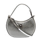 Versace La Medusa Crystal Half Moon Hobo Bag: Chic Silver Elegance -   Shop Bags 