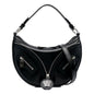 Versace Repeat La Medusa Small Hobo Shoulder Bag - Black Calfskin -   Shop Bags 