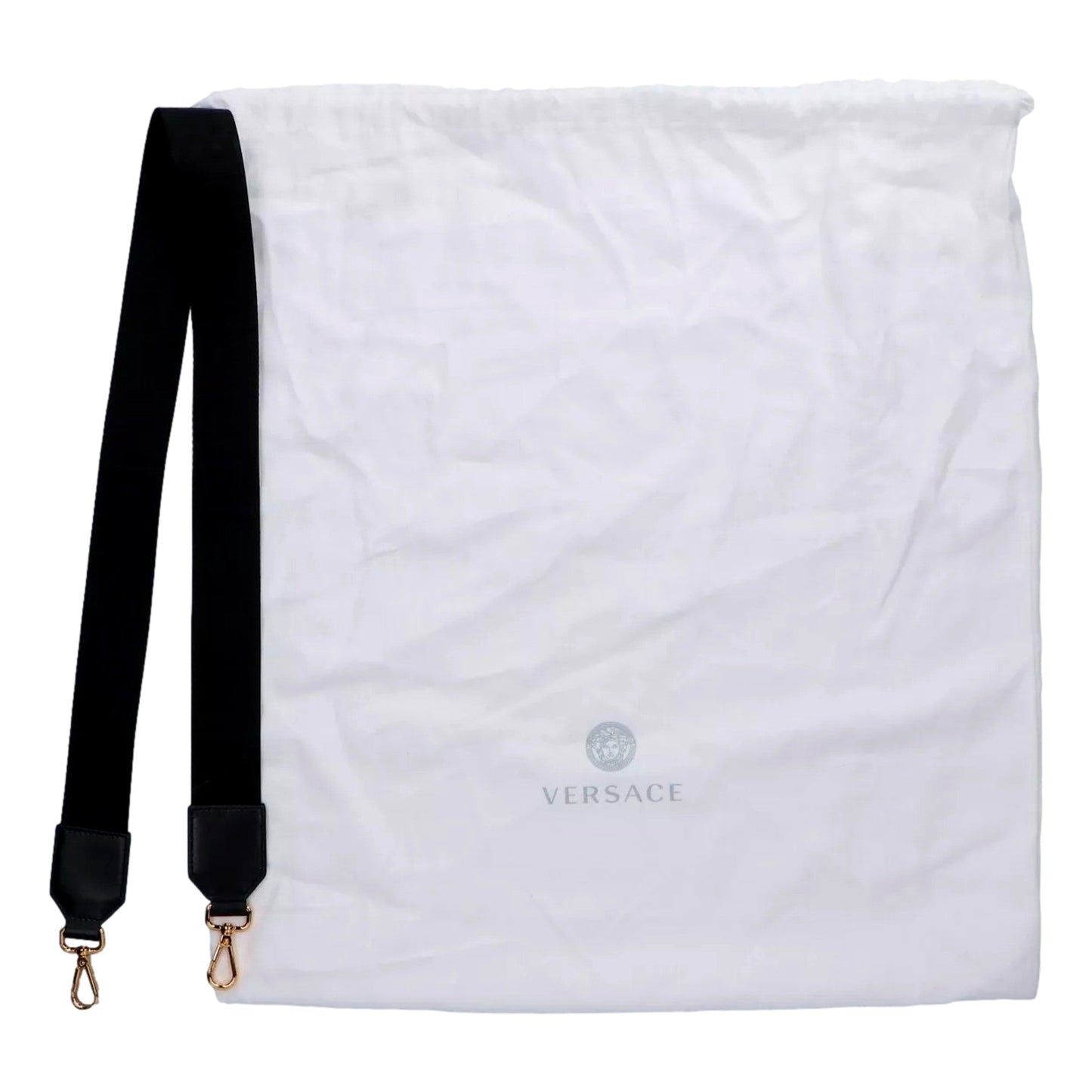 Versace Tote Bag - Luxury Handbag: Nero Canvas & Studded Elegance -   Shop Bags LLC 