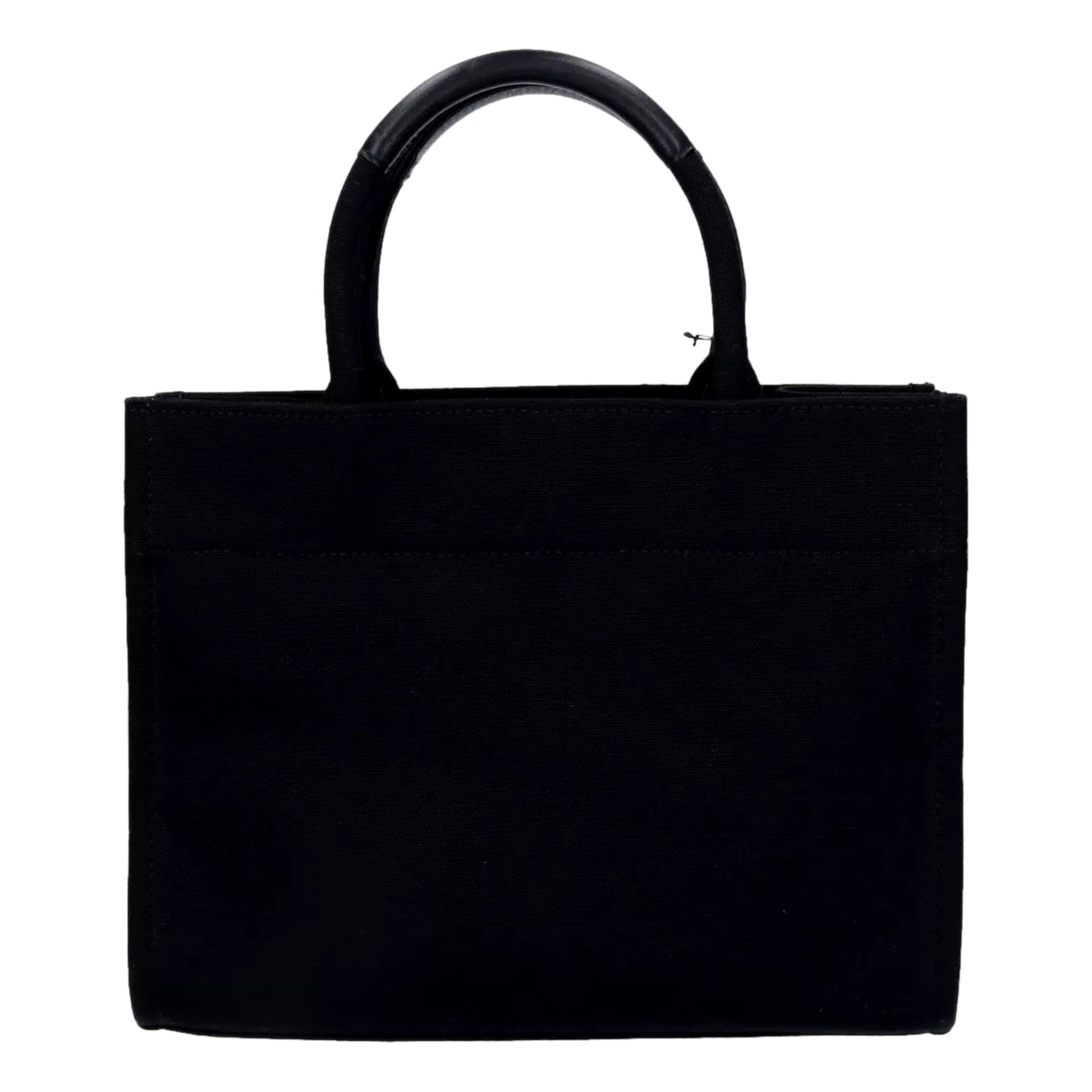 Versace Tote Bag - Luxury Handbag: Nero Canvas & Studded Elegance -   Shop Bags LLC 