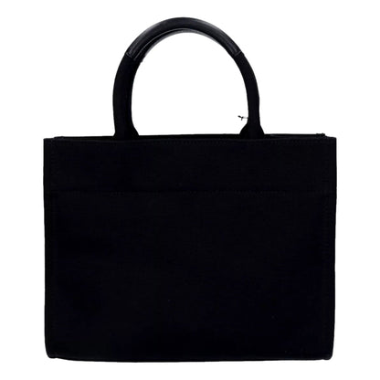 Versace Tote Bag - Luxury Handbag: Nero Canvas & Studded Elegance -   Shop Bags LLC 