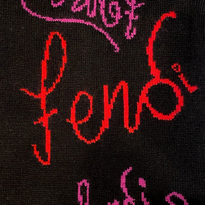 Vibrant Fendi x Noel Fielding Wool Scarf for Cozy Winter Style -  