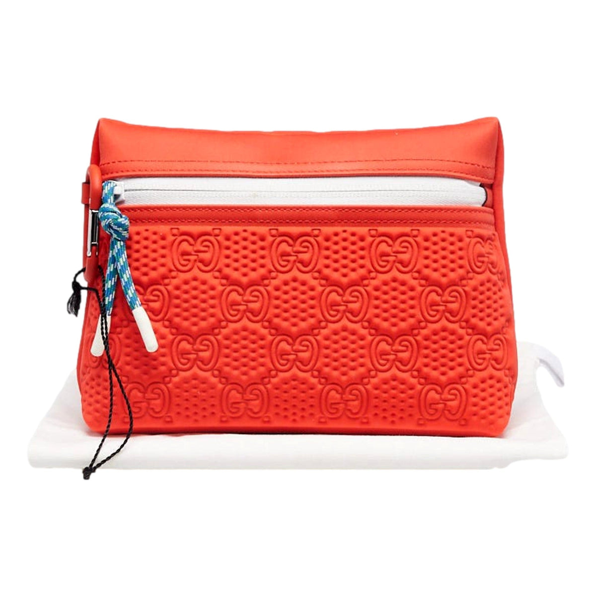 Vibrant Gucci GG Neon Orange Clutch - Exquisite Luxury Style