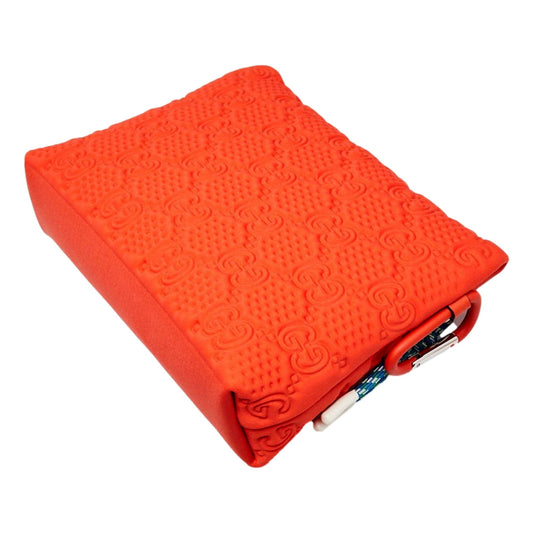 Vibrant Gucci GG Neon Orange Clutch - Exquisite Luxury Style