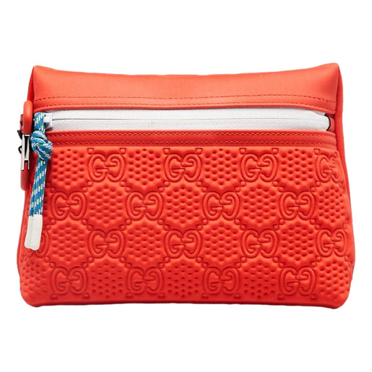 Vibrant Gucci GG Neon Orange Clutch - Exquisite Luxury Style