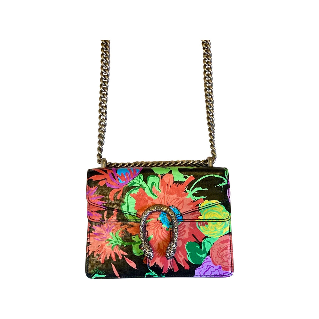 Vibrant Gucci x Ken Scott Small Shoulder Bag - Floral Print Magic -  