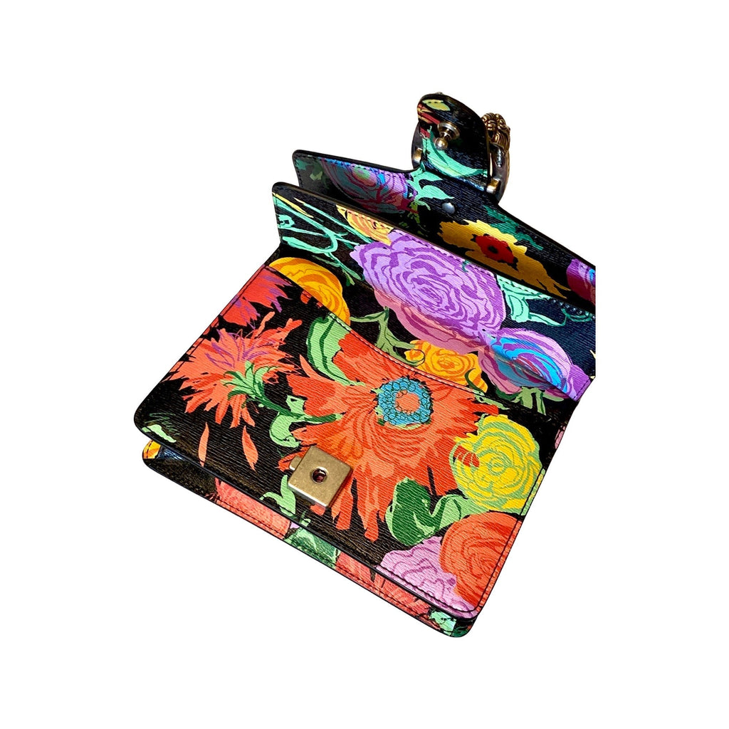Vibrant Gucci x Ken Scott Small Shoulder Bag - Floral Print Magic -  