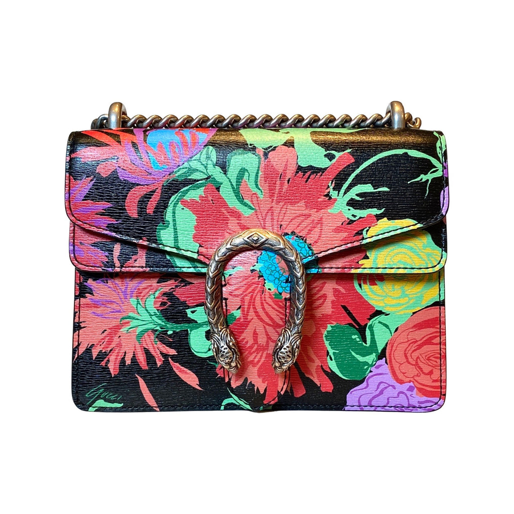 Vibrant Gucci x Ken Scott Small Shoulder Bag - Floral Print Magic -  