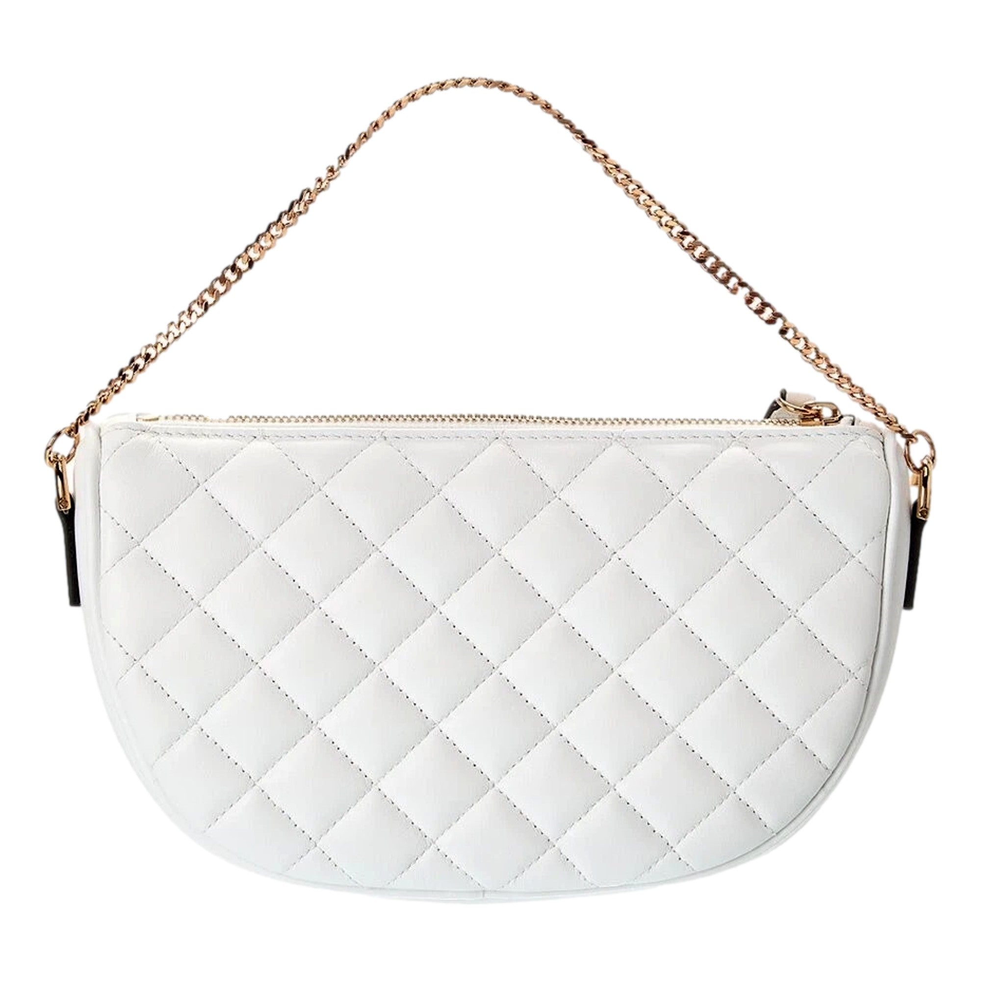 White Crossbody Bag - Versace La Medusa Quilted Luxury Handbag -   Shop Bags LLC