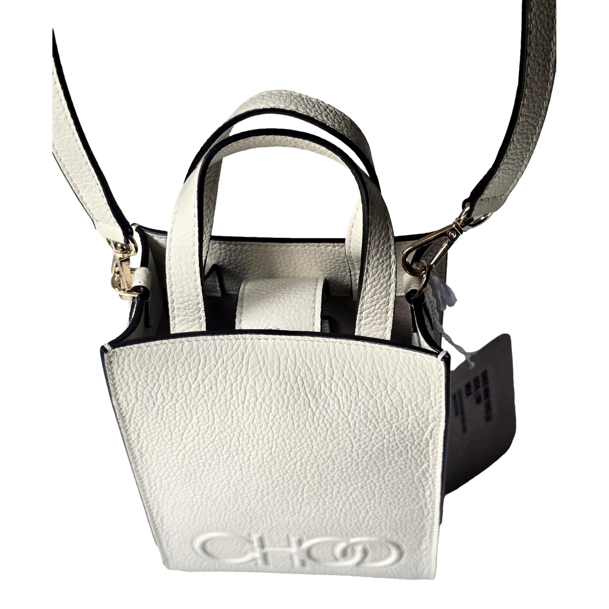 White Mini Shopper Handbag Crossbody: Elegance by Jimmy Choo -   Shop Bags LLC