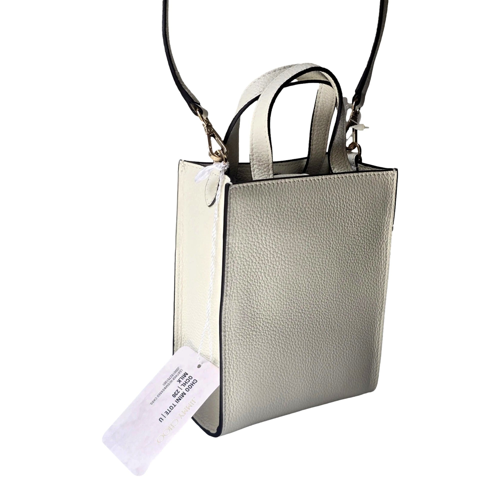 White Mini Shopper Handbag Crossbody: Elegance by Jimmy Choo -   Shop Bags LLC