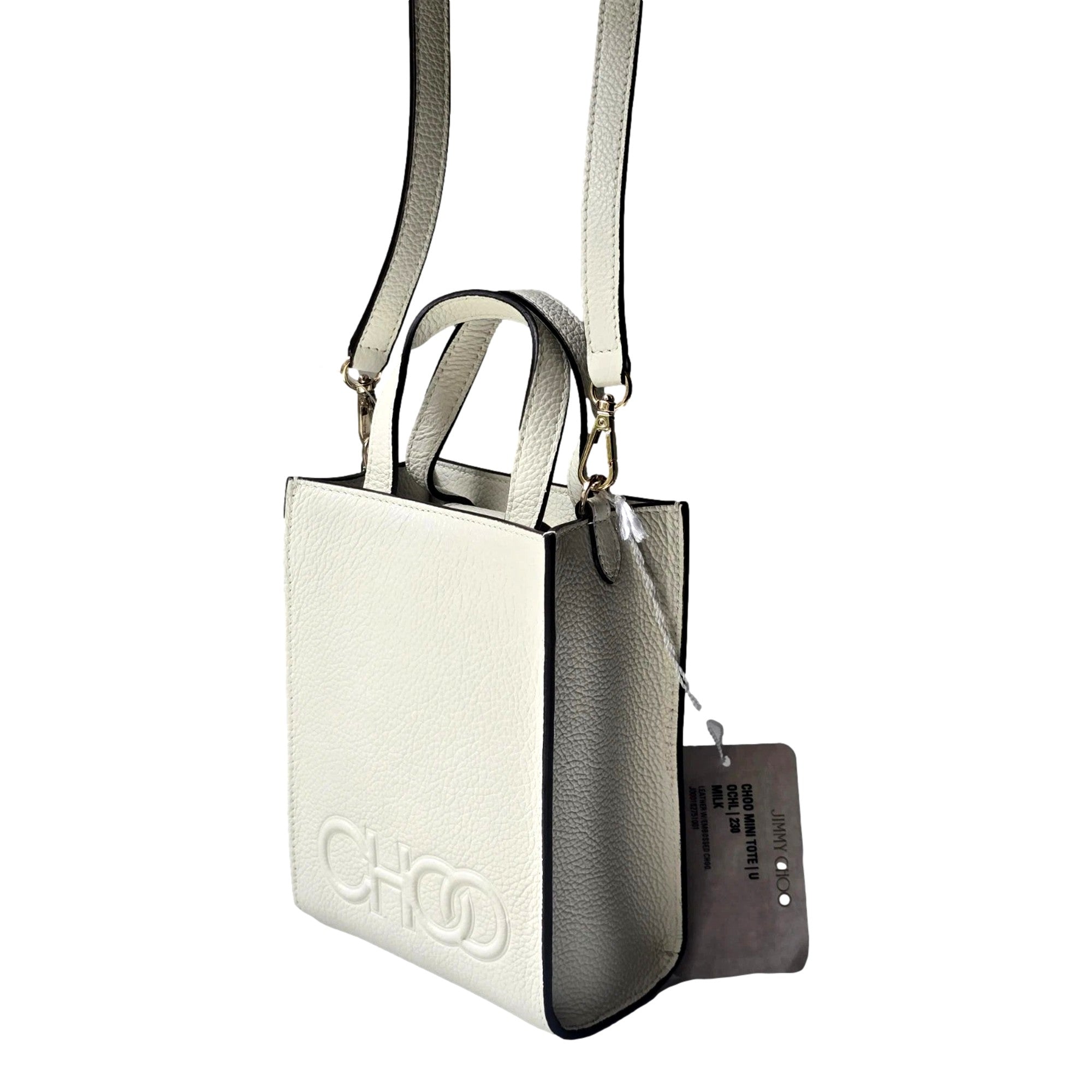 White Mini Shopper Handbag Crossbody: Elegance by Jimmy Choo -   Shop Bags LLC
