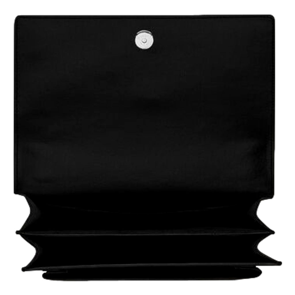 YSL Saint Laurent Sunset Black Leather Handbag - Elegant & Versatile -   Shop Bags LLC