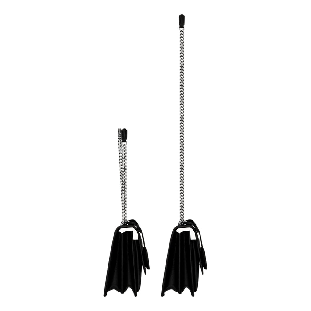 YSL Saint Laurent Sunset Black Leather Handbag - Elegant & Versatile -   Shop Bags LLC