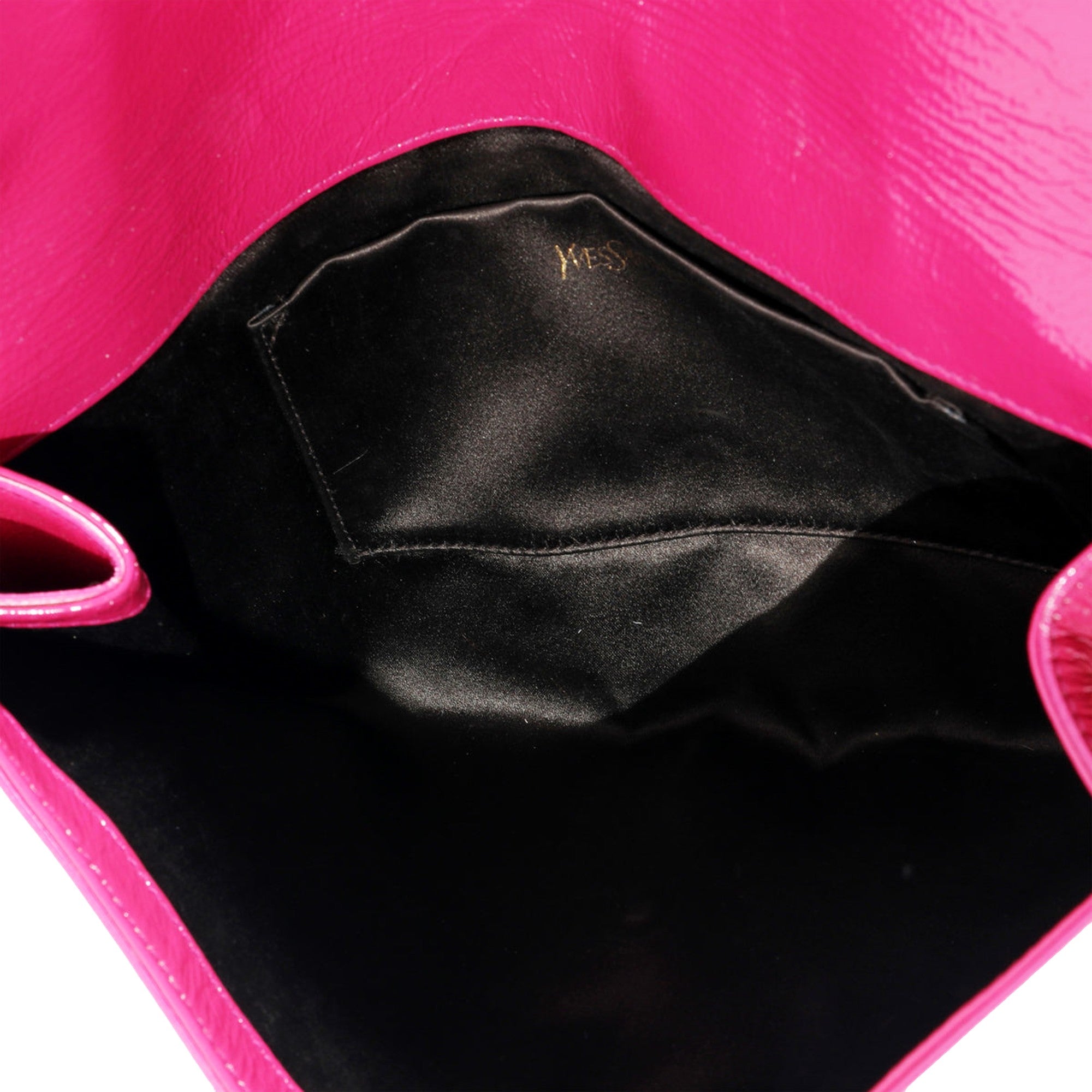 Yves Saint Laurent Belle de Jour: Pink Patent Leather Clutch Elegance -   Shop Bags LLC