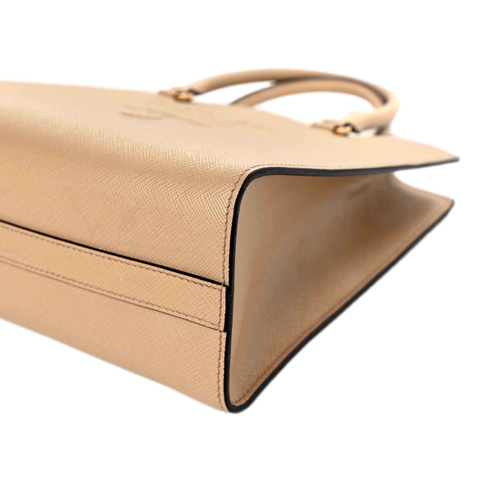 Prada Saffiano Sabbia Tote, Shop Bags - Luxurious Italian