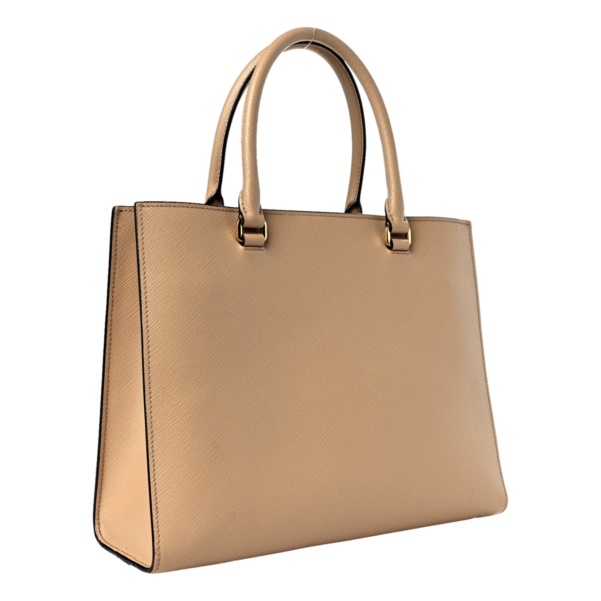 Prada Saffiano Sabbia Tote, Shop Bags - Luxurious Italian