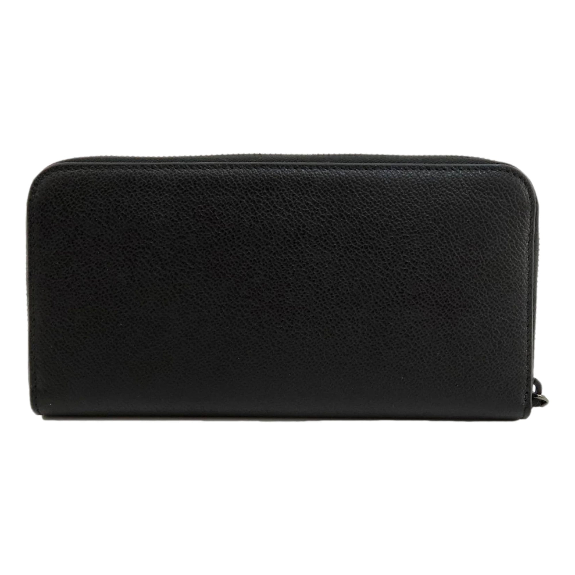 Prada Vitello Grain Wallet - Elegant Black & Grey Accessory