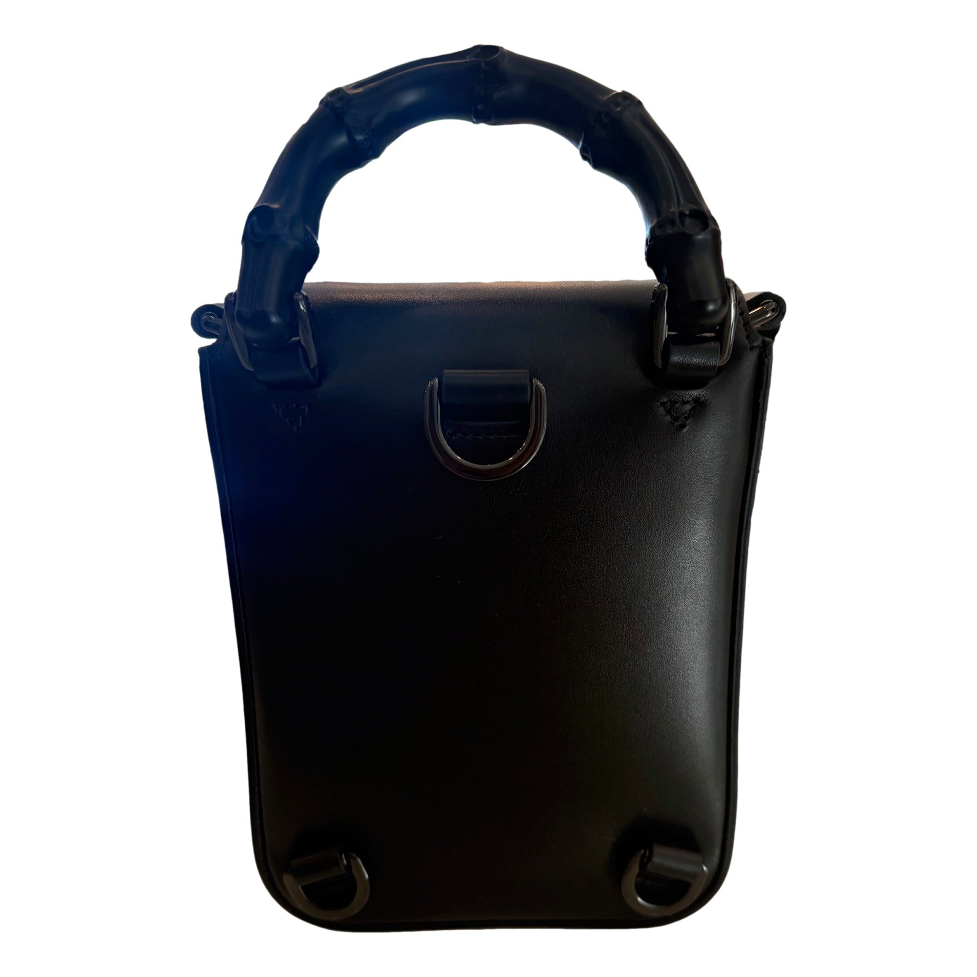 Gucci Bamboo 1947 Mini Black Leather Handbag - Timeless & Elegant