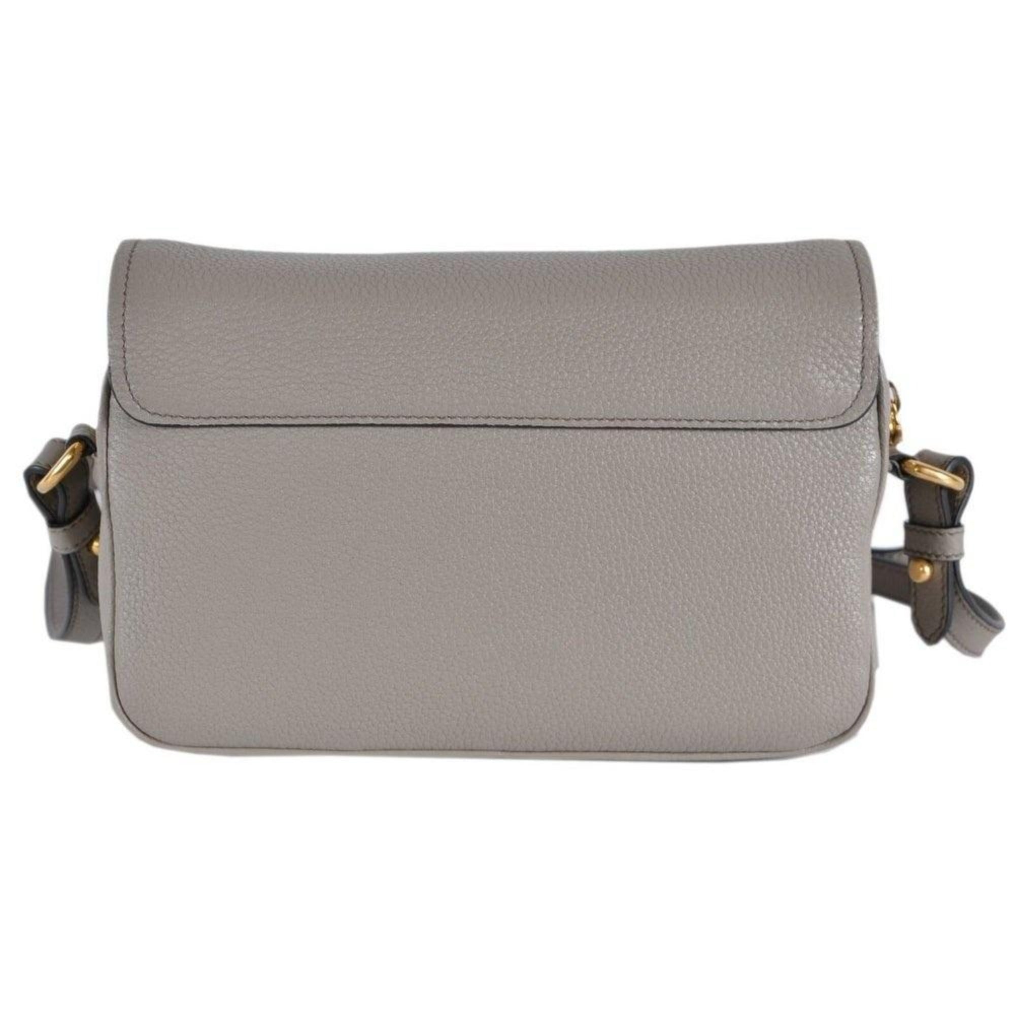 Prada Vitello Phenix Grey Leather Crossbody Bag - Chic & Versatile
