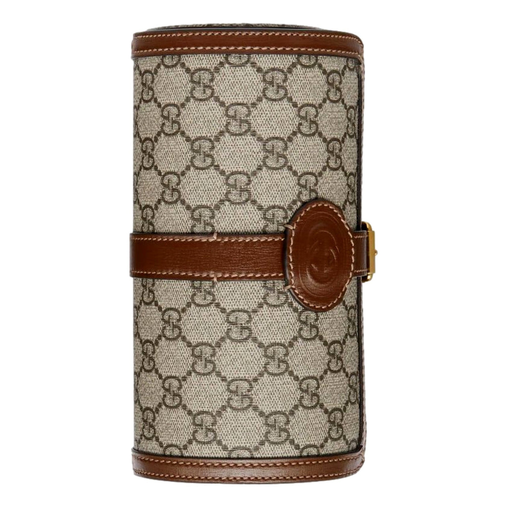 Gucci GG Supreme Canvas Leather Watch Case: Luxury & Protection