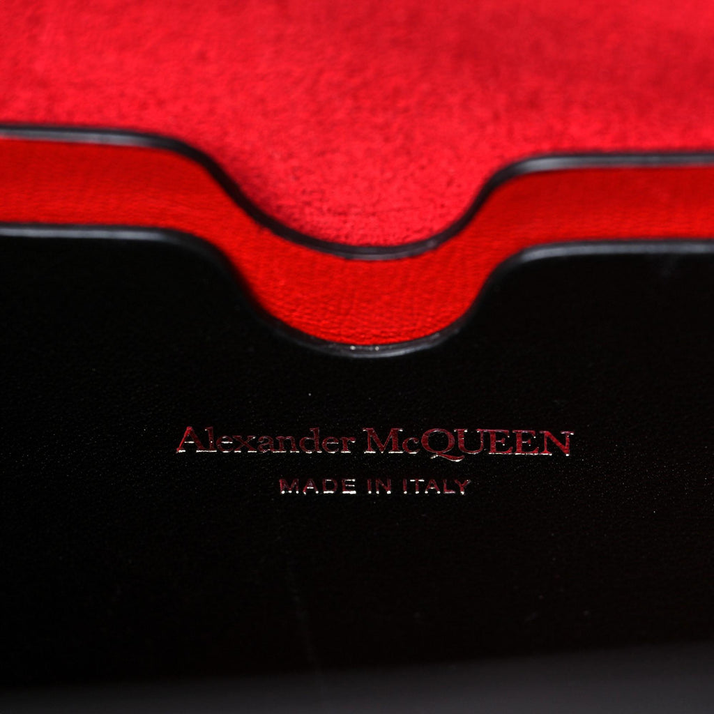 Alexander McQueen: The Short Story Black Croc Leather Satchel Bag -  