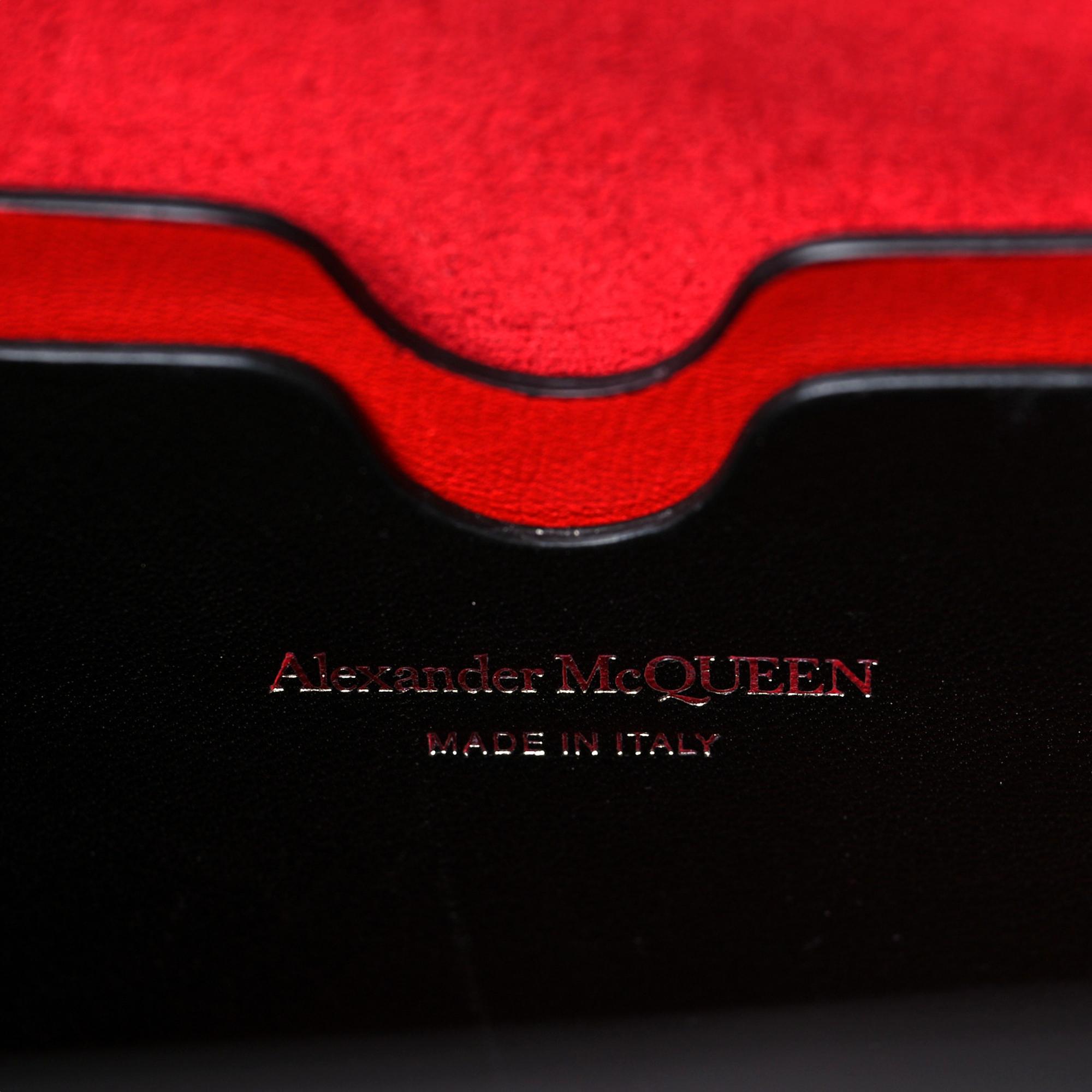 Alexander McQueen: The Short Story Black Croc Leather Satchel Bag -  