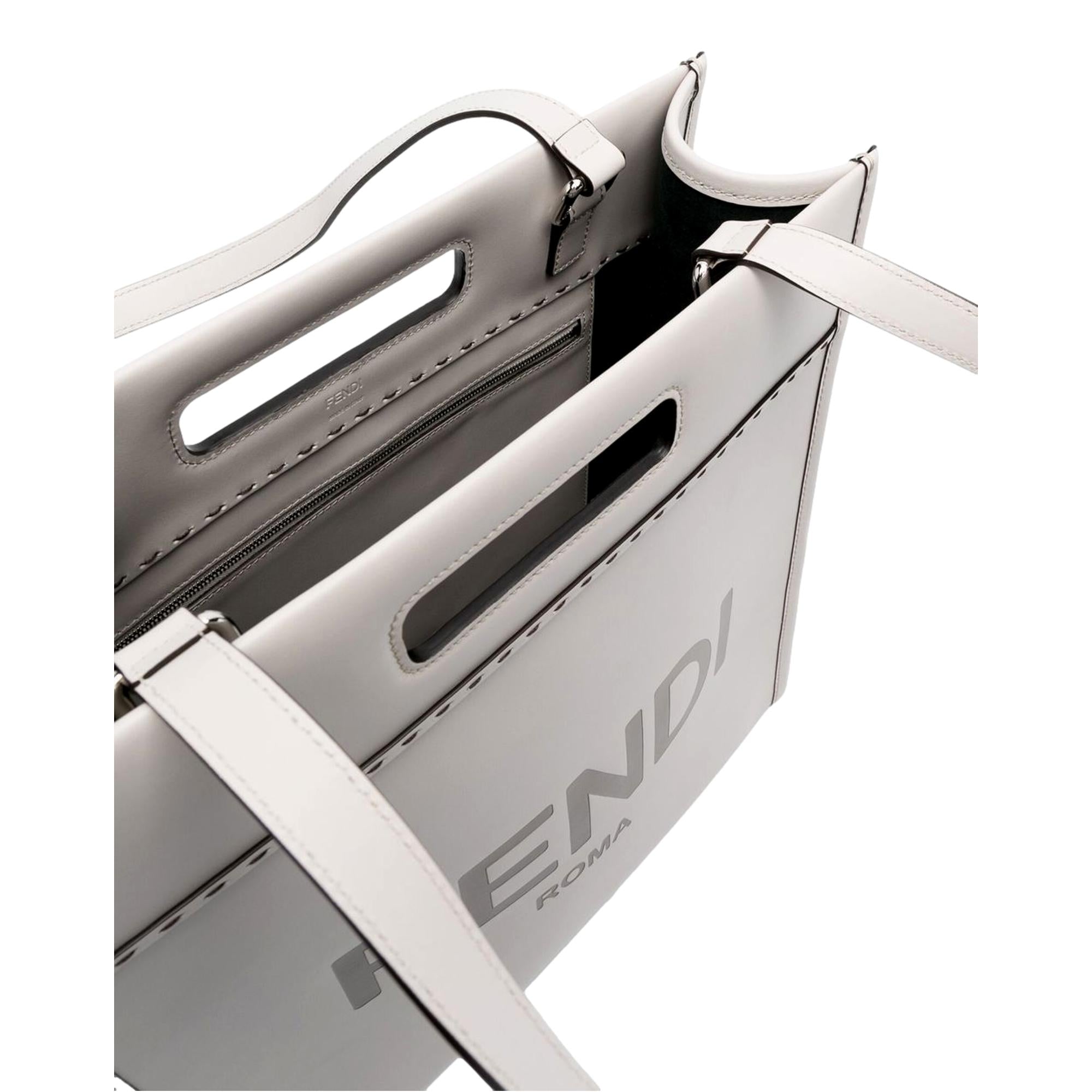Fendi Tote, Shop Bags - Elegant Roma Ghiaia Leather for Every Day
