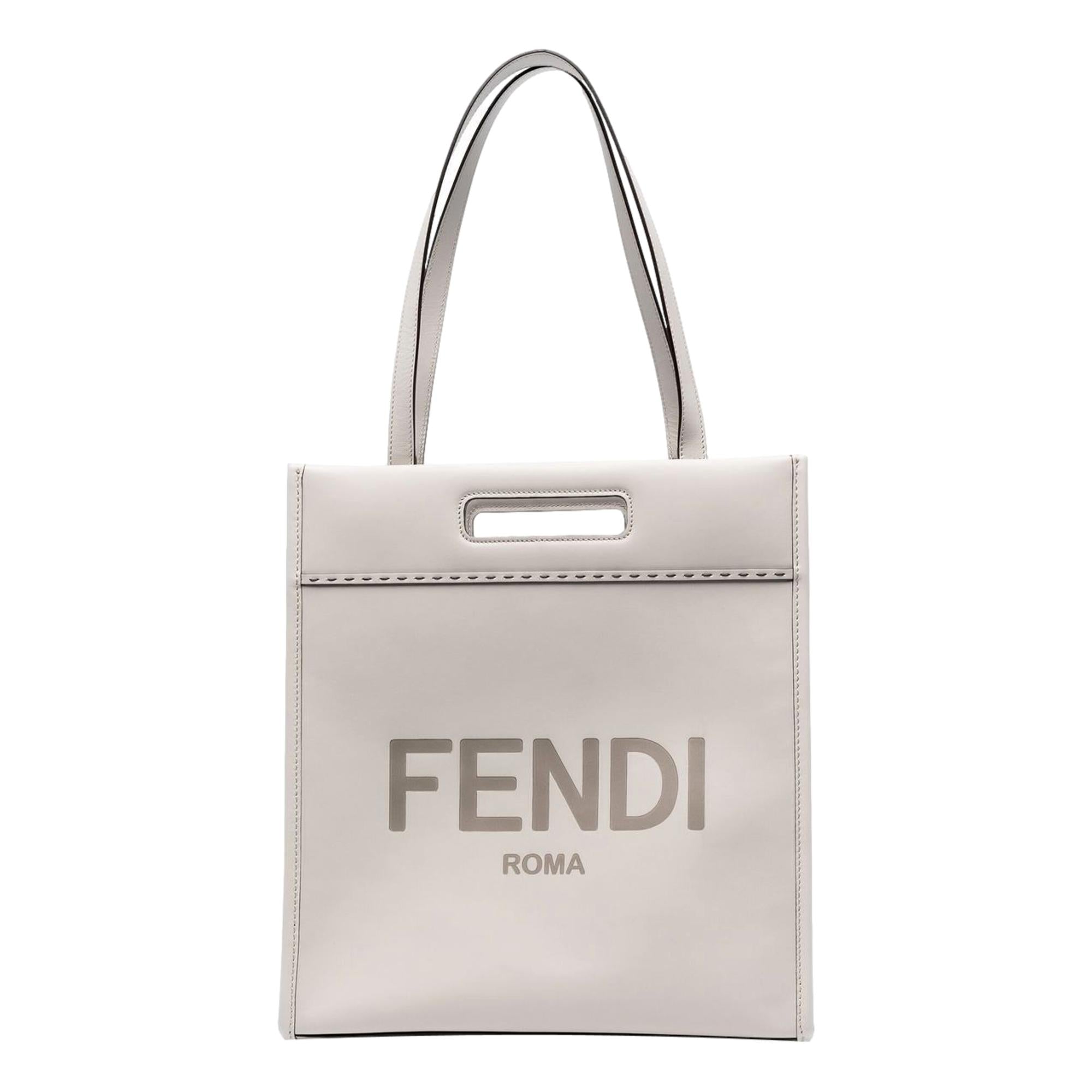 Fendi Tote, Shop Bags - Elegant Roma Ghiaia Leather for Every Day