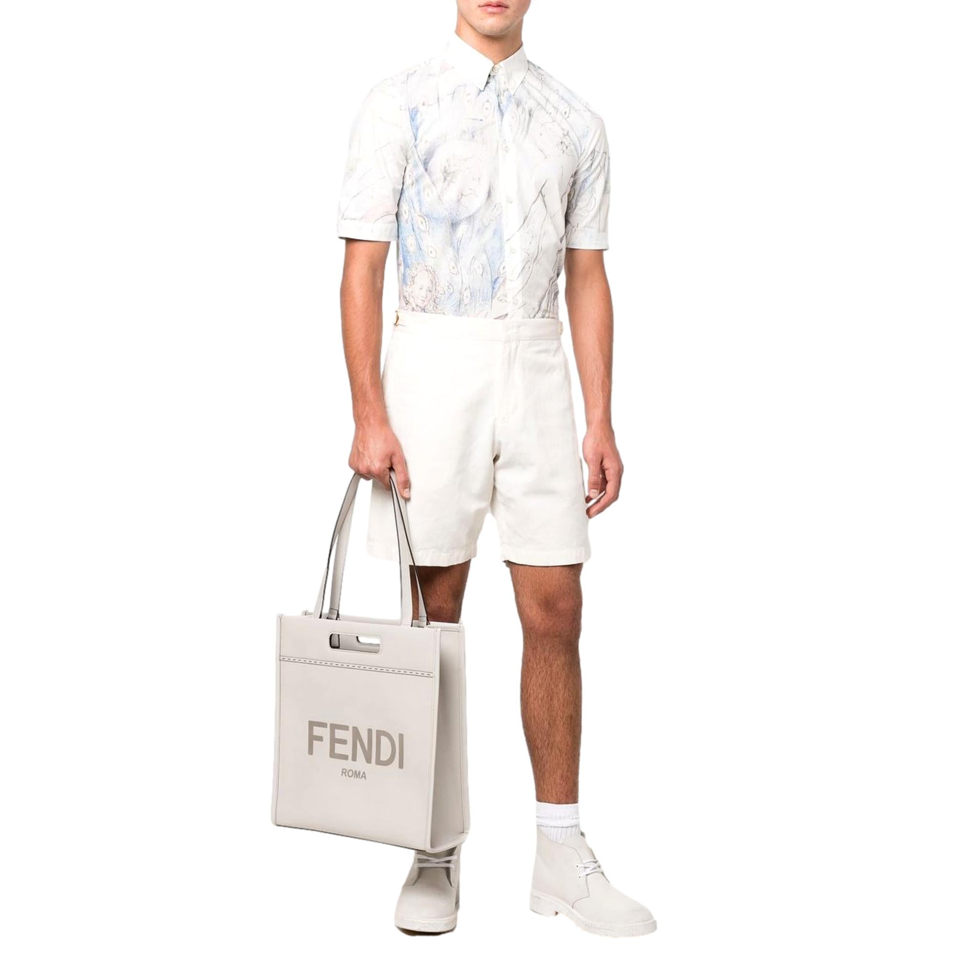 Fendi Tote, Shop Bags - Elegant Roma Ghiaia Leather for Every Day