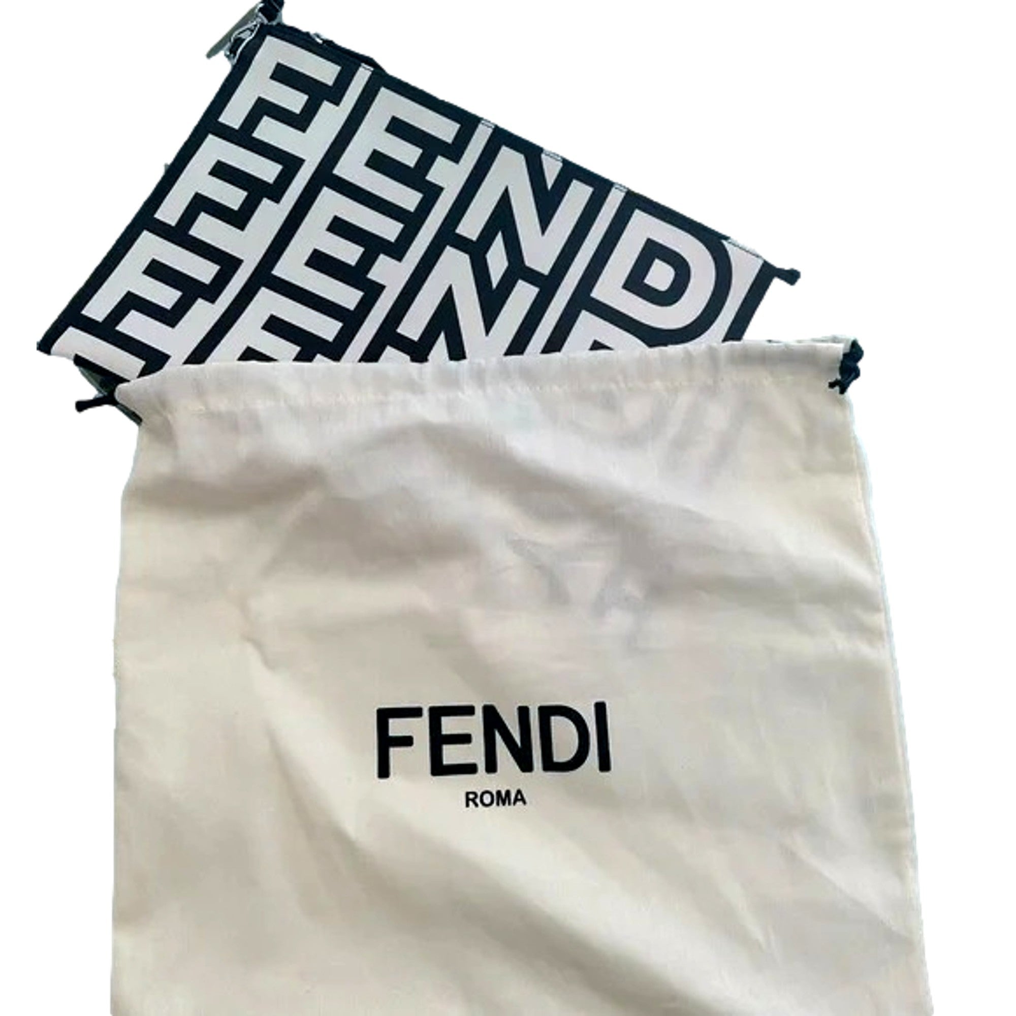 Fendi Bag: Large Leather Clutch | Clutch Bag for Stylish Elegance