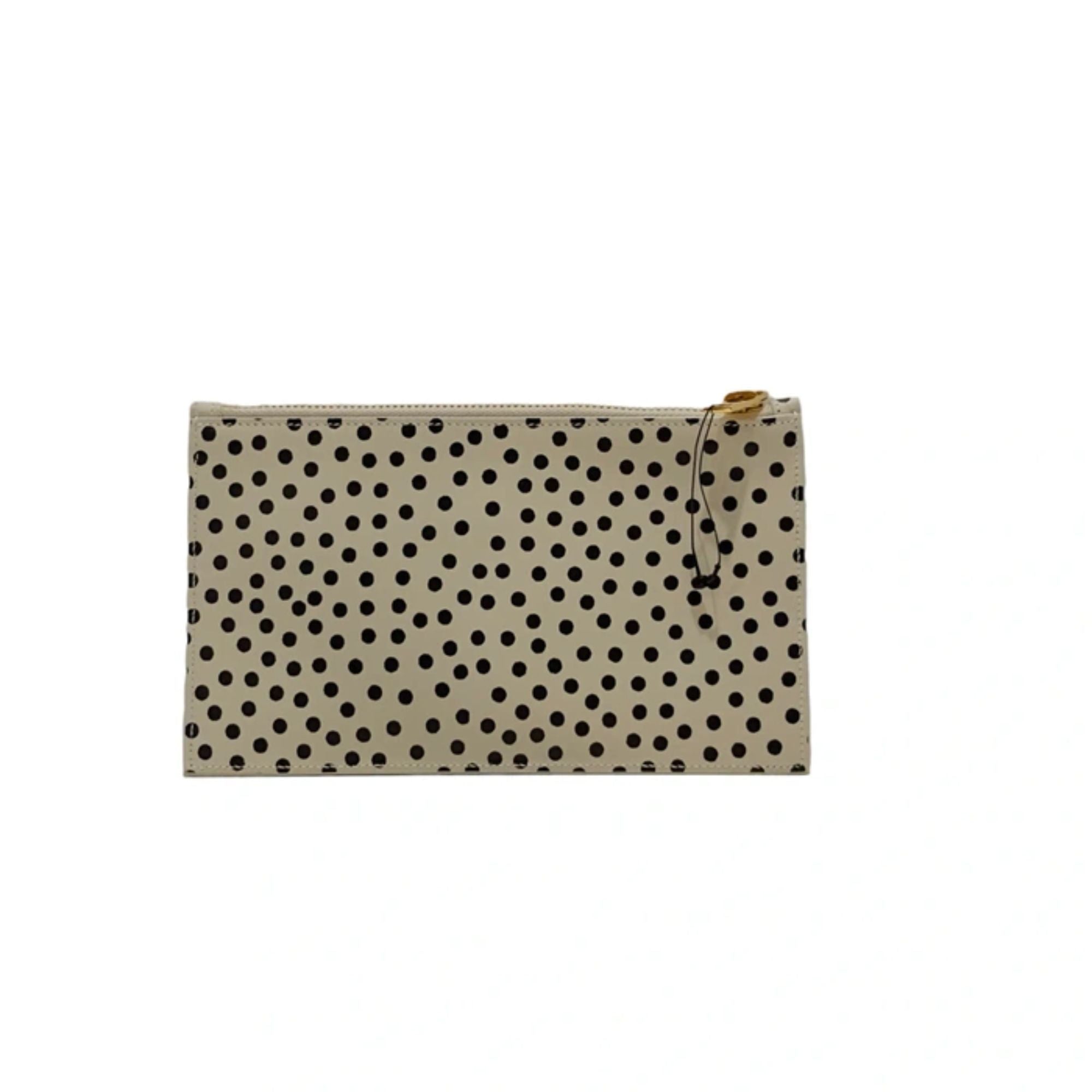 Saint Laurent Small Pouch, Shop Bags: Polka Dot Leather Elegance
