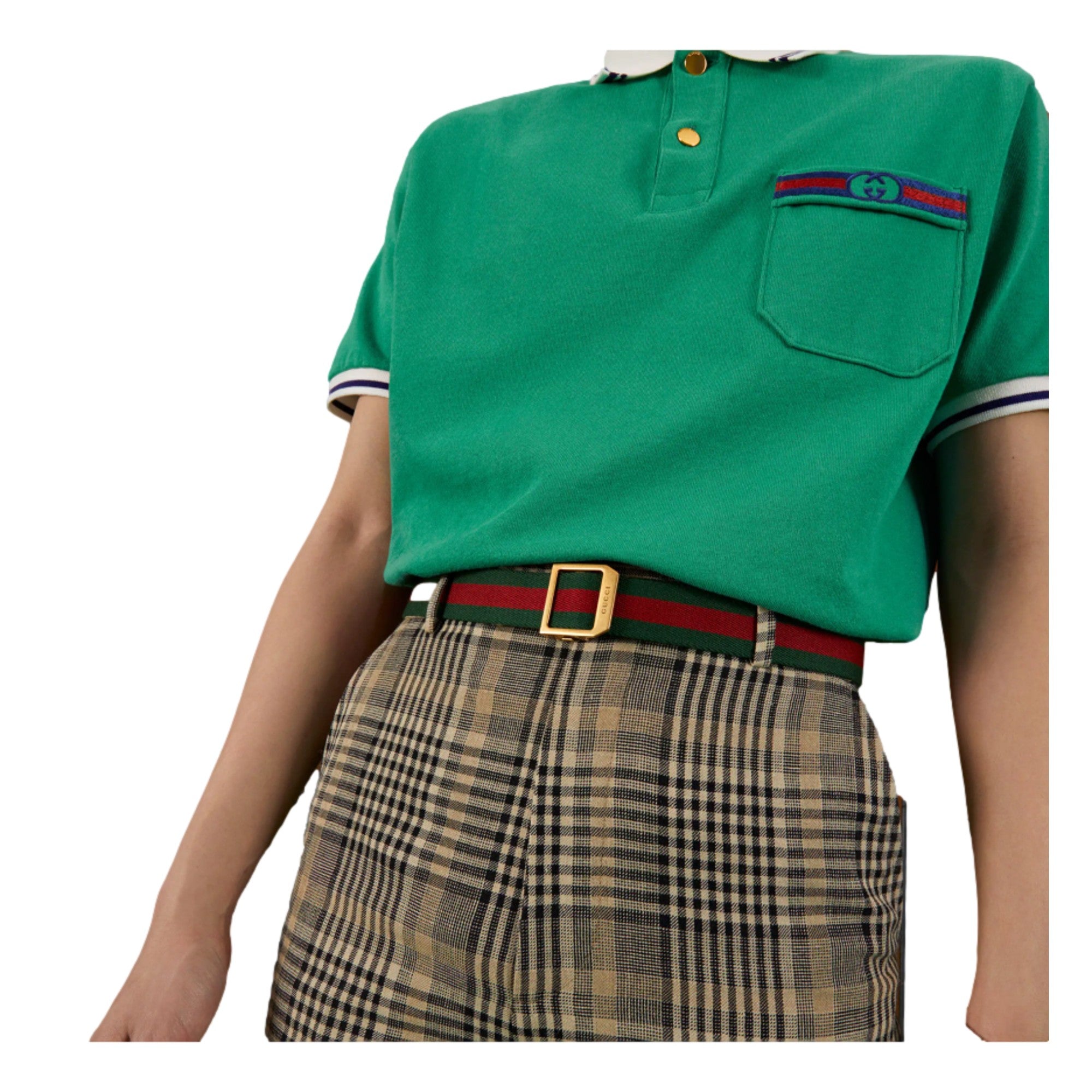 Gucci Web Stripe Red & Green Canvas Belt: Iconic Style & Durability